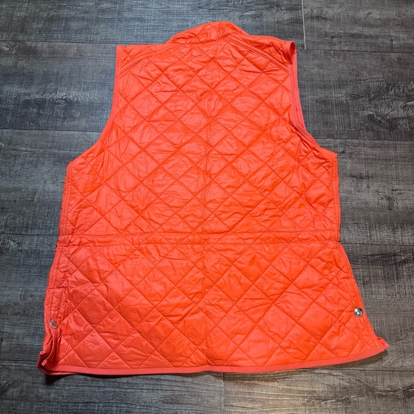 Lauren Ralph Lauren Quilted Vest in Bright Orange - Picture 8 of 11